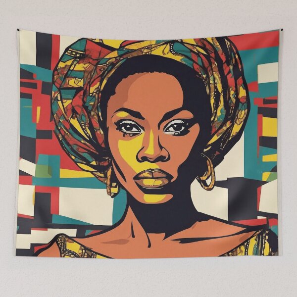 Item preview, Aishe Pop Art Portrait designed and sold by Yzakreativ.