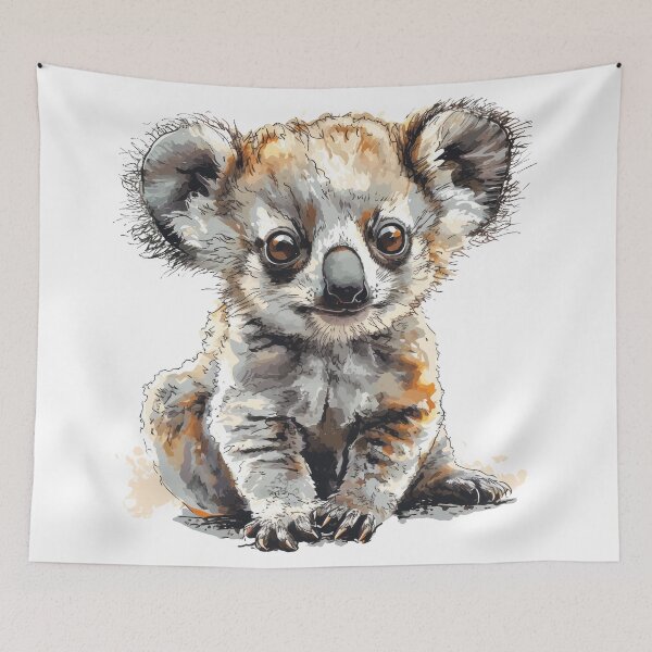 Item preview, Pint-Sized Ponderer: Adorable Koala Illustration designed and sold by Sventek.
