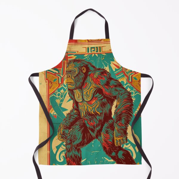 Item preview, Majestic Primate: Tribal Gorilla Artwork designed and sold by Nicholas Panek.