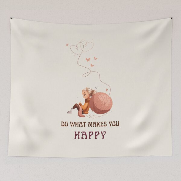 Item preview, Do what makes you happy, best on light background designed and sold by VarnaChitra.