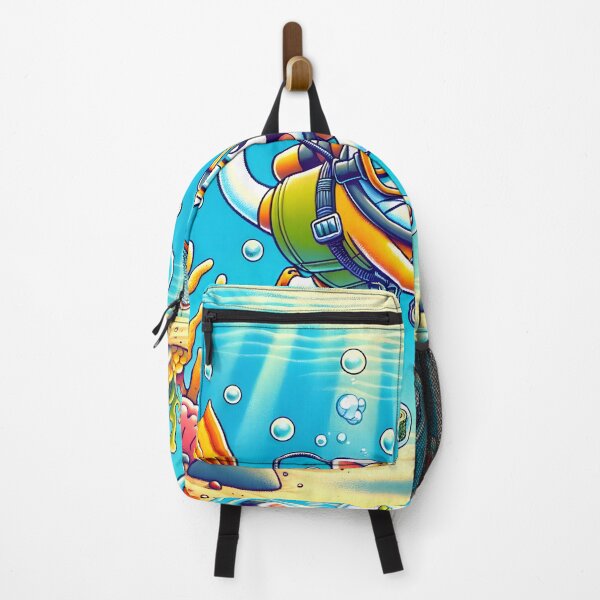 Item preview, Scuba Diving Cat and Sushi Adventure designed and sold by inkArtistryfine.