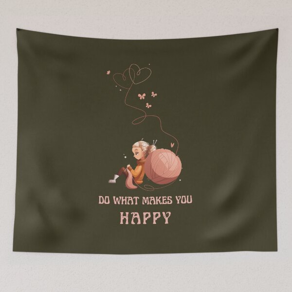 Item preview, Do what makes you happy, best on dark background designed and sold by VarnaChitra.