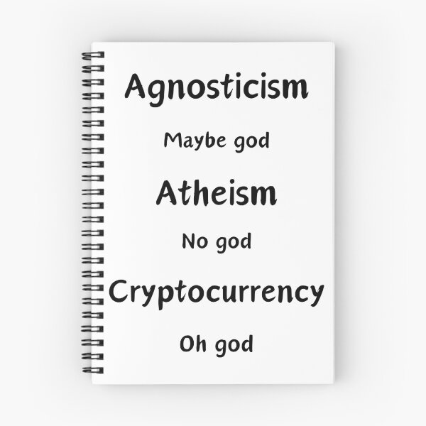 Item preview, Agnosticism Atheism Cryptocurrency What do you believe? designed and sold by CyberArtistOne.