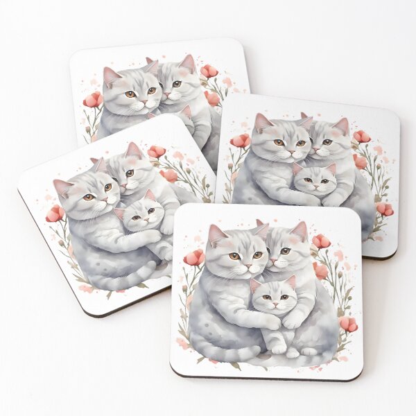 Item preview, British Shorthair Cats Valentine designed and sold by HOMETOWN86.