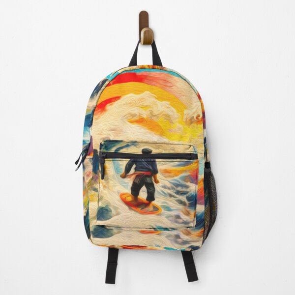 Item preview, Man Surfing Great Waves of Color designed and sold by ArtOfStormgod.