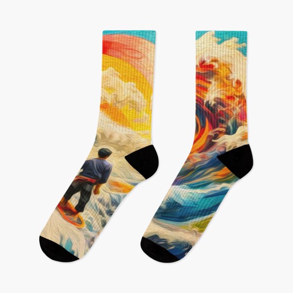 Item preview, Man Surfing Great Waves of Color designed and sold by ArtOfStormgod.
