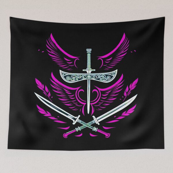 Item preview, Sword Wings Pink designed and sold by ephemerandom.
