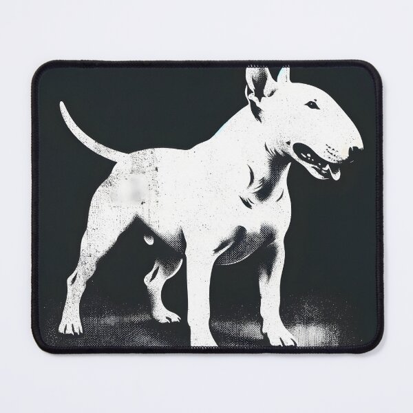 Item preview, Bull Terrier Dog Halftone Print designed and sold by inkArtistryfine.