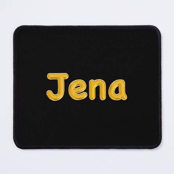 Item preview, Golden Balloon Jena Name Label (Black) designed and sold by NormadWorld.