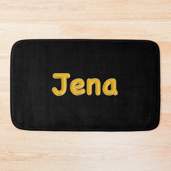Item preview, Golden Balloon Jena Name Label (Black) designed and sold by NormadWorld.