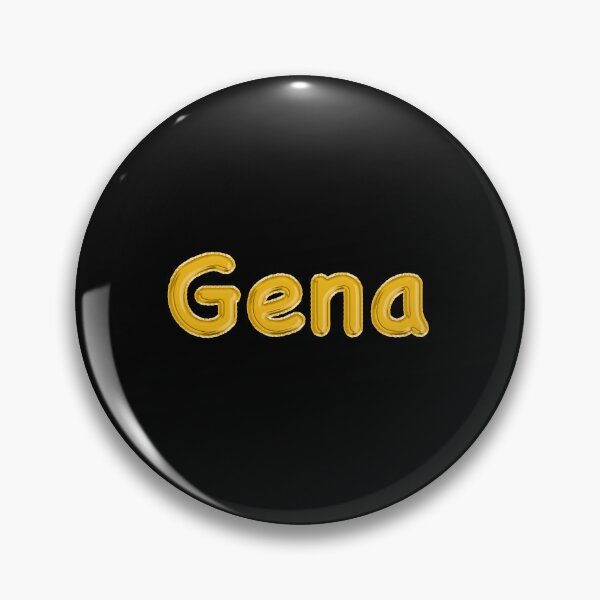 Item preview, Golden Balloon Gena Name Label (Black) designed and sold by NormadWorld.