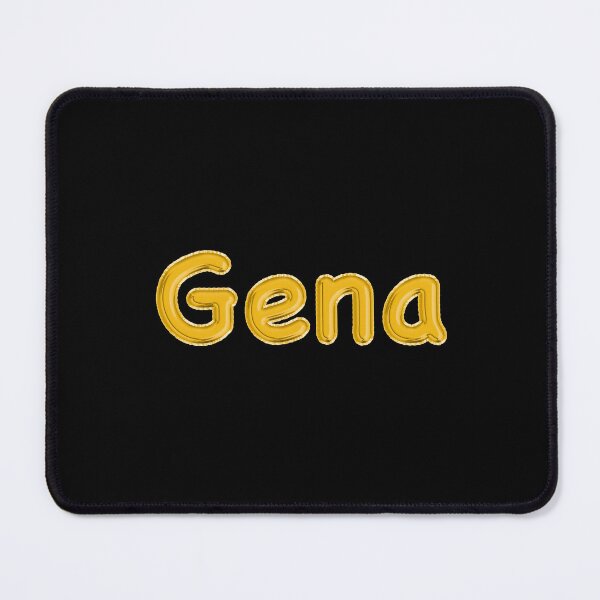 Item preview, Golden Balloon Gena Name Label (Black) designed and sold by NormadWorld.