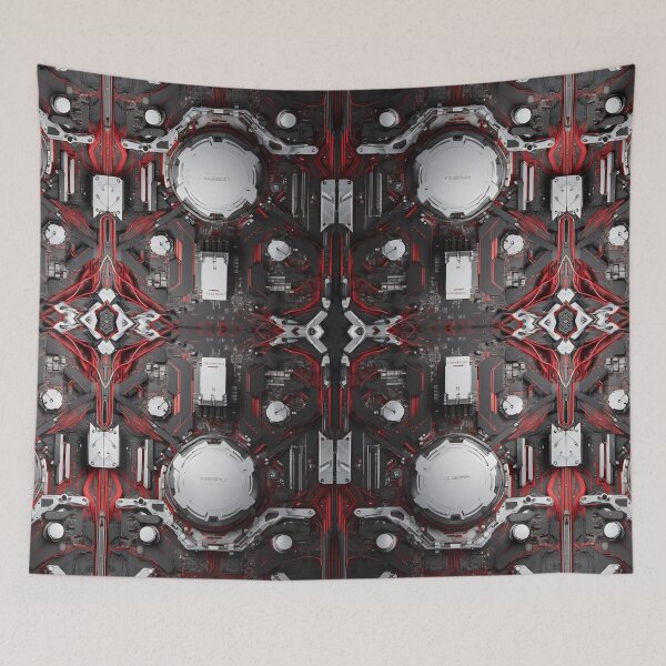 Item preview, Cybernetics - Black and Red - 04 designed and sold by Mystic-Images.