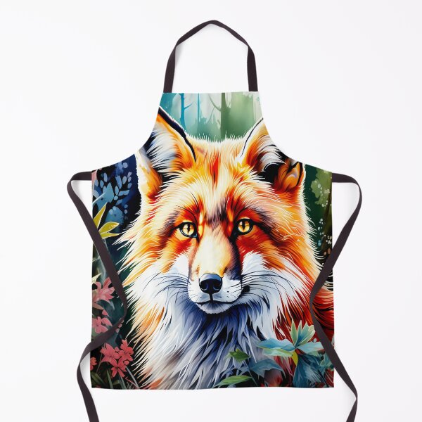 Artikelvorschau, Rotfuchs-Aquarellwald, Laub, Bäume, Wildtiere, Tiere entworfen und verkauft von BirdsnStuff.