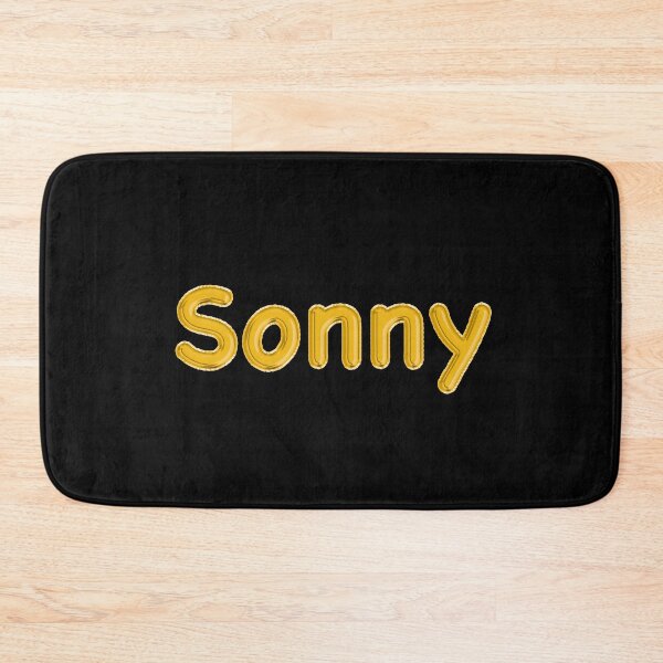 Item preview, Golden Balloon Sonny Name Label (Black) designed and sold by NormadWorld.