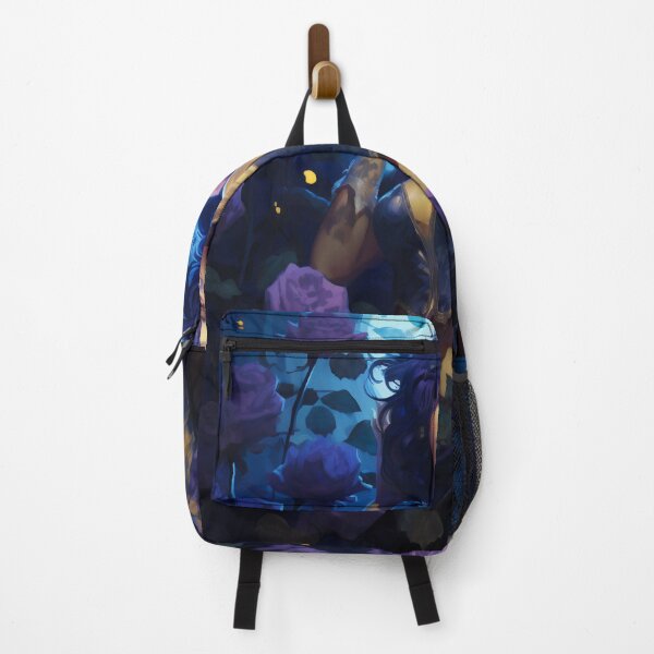 Item preview, Midnight Bloom: A Portrait Amidst Lavender Roses designed and sold by oanaunciuleanu.