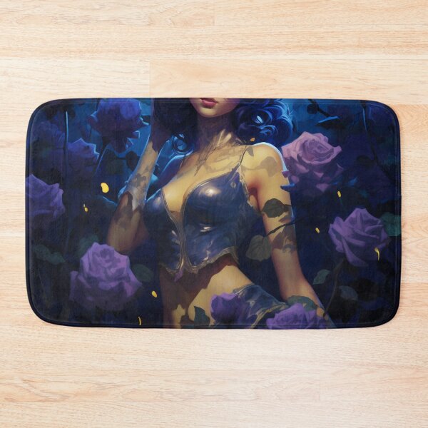 Item preview, Midnight Bloom: A Portrait Amidst Lavender Roses designed and sold by oanaunciuleanu.