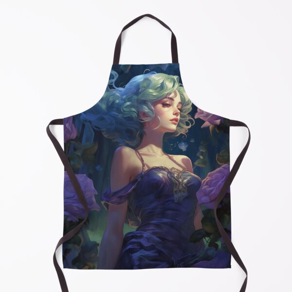 Item preview, Midnight Bloom: A Portrait Amidst Lavender Roses designed and sold by oanaunciuleanu.