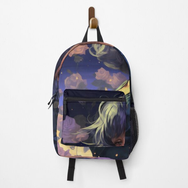 Item preview, Midnight Bloom: A Portrait Amidst Lavender Roses designed and sold by oanaunciuleanu.