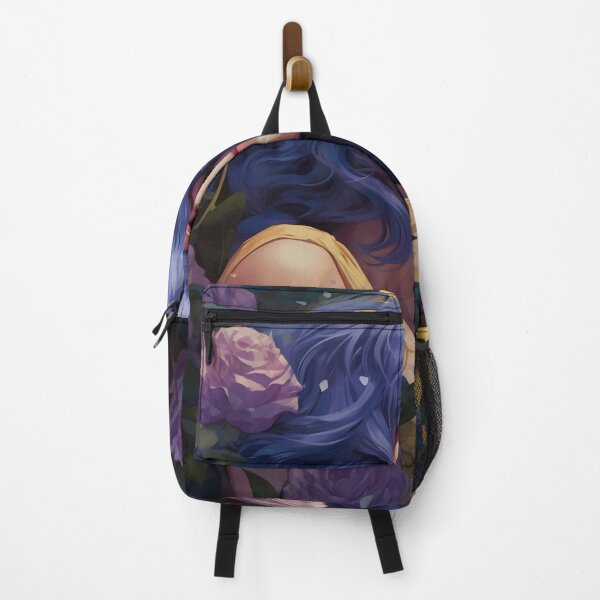 Item preview, Midnight Bloom: A Portrait Amidst Lavender Roses designed and sold by oanaunciuleanu.