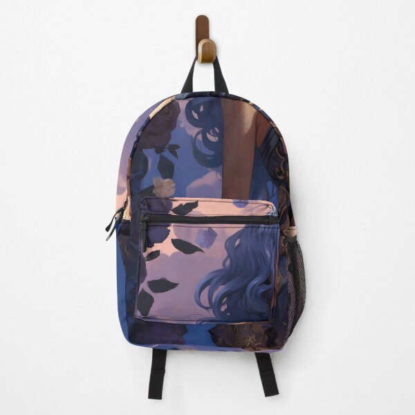 Item preview, Midnight Bloom: A Portrait Amidst Lavender Roses designed and sold by oanaunciuleanu.