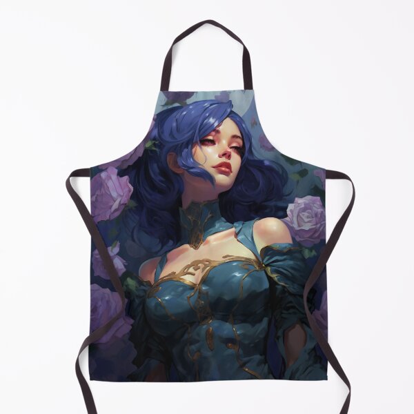 Item preview, Midnight Bloom: A Portrait Amidst Lavender Roses designed and sold by oanaunciuleanu.