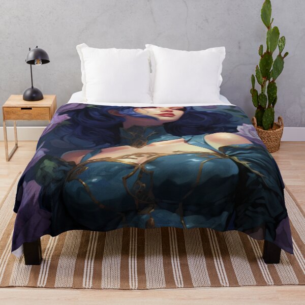 Item preview, Midnight Bloom: A Portrait Amidst Lavender Roses designed and sold by oanaunciuleanu.