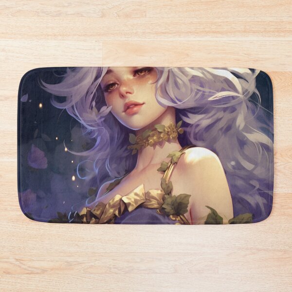 Item preview, Midnight Bloom: A Portrait Amidst Lavender Roses designed and sold by oanaunciuleanu.