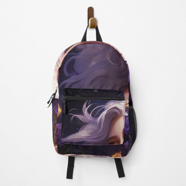 Item preview, Midnight Bloom: A Portrait Amidst Lavender Roses designed and sold by oanaunciuleanu.