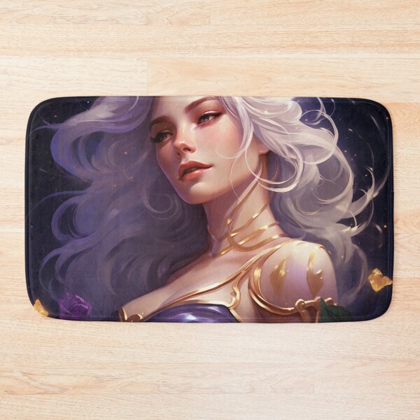 Item preview, Midnight Bloom: A Portrait Amidst Lavender Roses designed and sold by oanaunciuleanu.