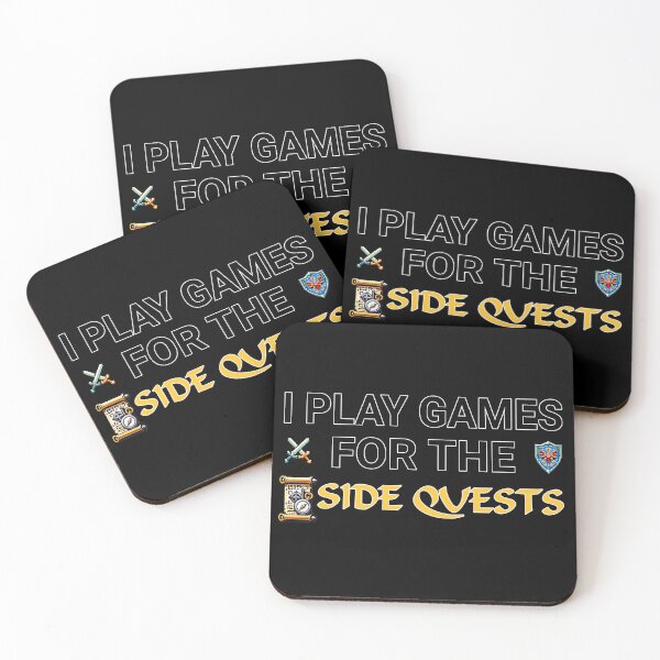 Item preview, I PLAY GAMES FOR THE SIDE QUESTS designed and sold by YokujinDesign.