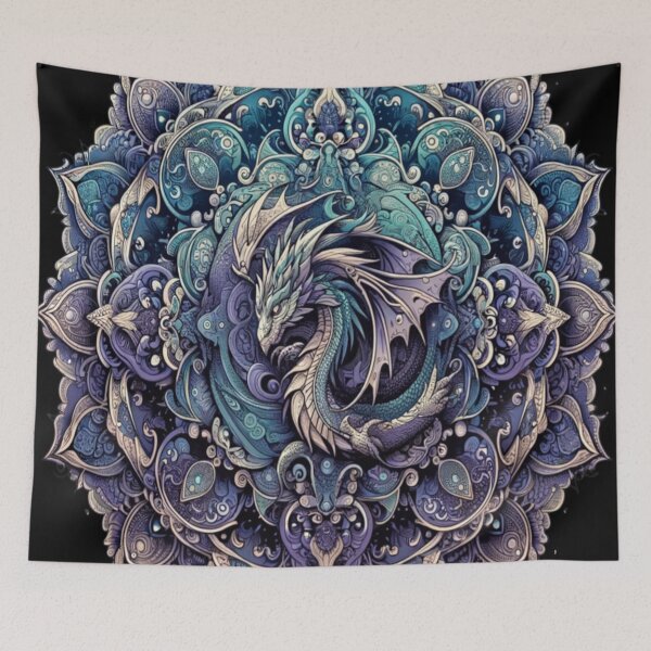 Item preview, Mystical Dragon Mandala Artwork designed and sold by TeslaSt0re.
