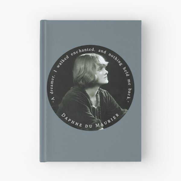 Item preview, Daphne du Maurier portrait and quote: “A dreamer, I walked enchanted, and nothing held me back.” designed and sold by artbleed.