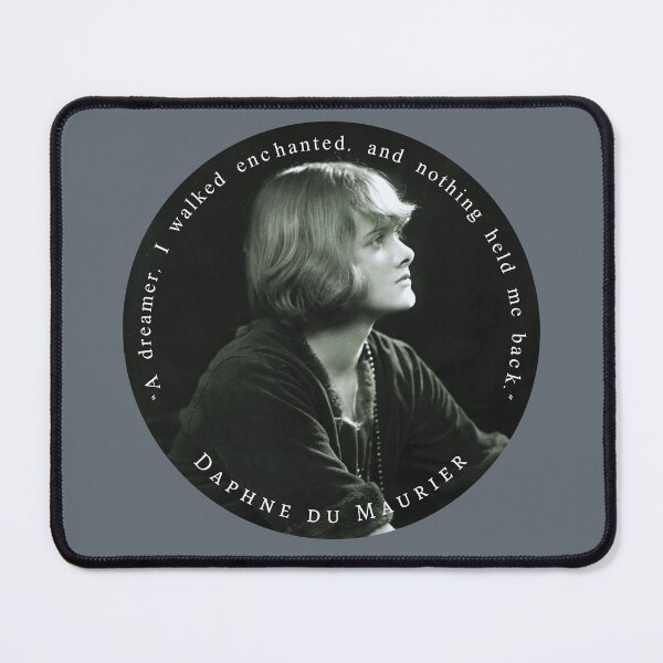 Item preview, Daphne du Maurier portrait and quote: “A dreamer, I walked enchanted, and nothing held me back.” designed and sold by artbleed.