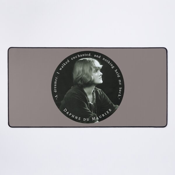 Item preview, Daphne du Maurier portrait and quote: “A dreamer, I walked enchanted, and nothing held me back.” designed and sold by artbleed.