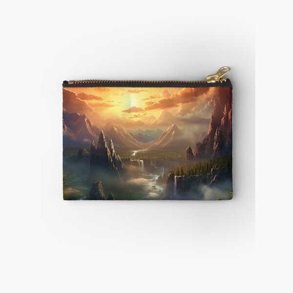 Item preview, Fantasy Landscape - Beautiful Sunset Valley designed and sold by Fantasy Masterpiece.