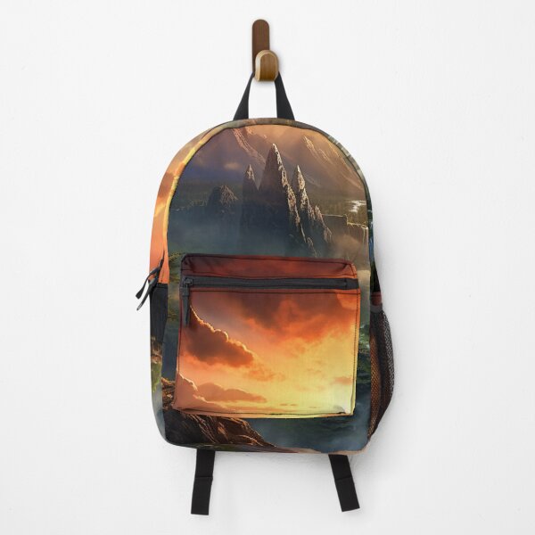 Item preview, Fantasy Landscape - Beautiful Sunset Valley designed and sold by Fantasy Masterpiece.