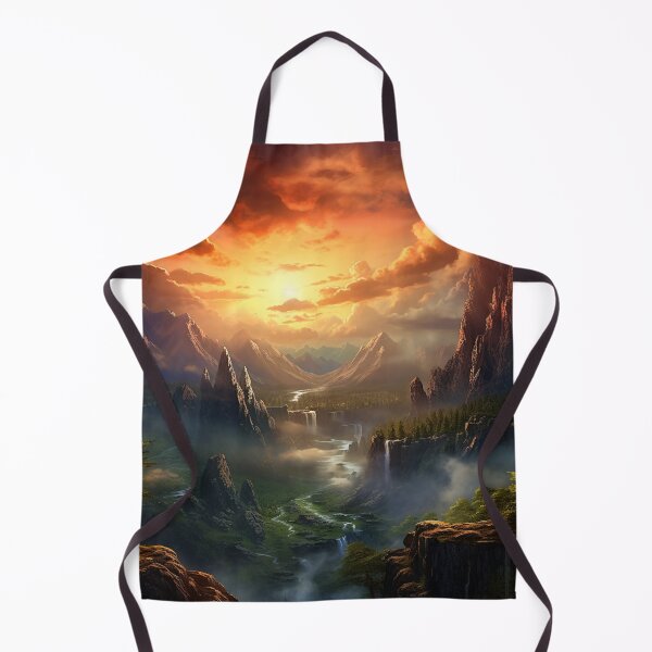 Item preview, Fantasy Landscape - Beautiful Sunset Valley designed and sold by Fantasy Masterpiece.
