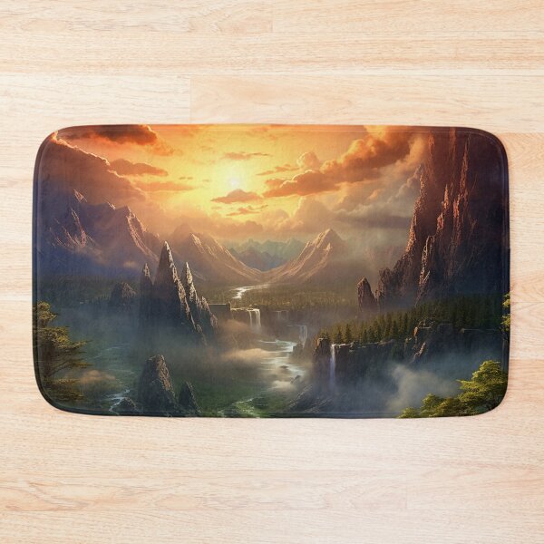 Item preview, Fantasy Landscape - Beautiful Sunset Valley designed and sold by Fantasy Masterpiece.