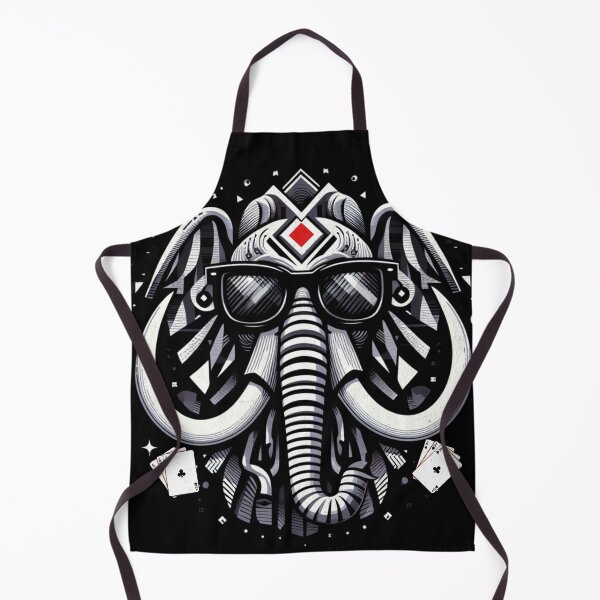 Item preview, TRUE POKER FACE - BOLD ELEPHANT IN SUNGLASSES designed and sold by justyna-s28.