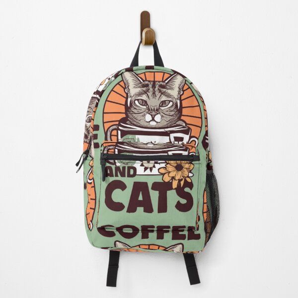 Item preview, coffee and cats v22 designed and sold by FenwickDesign99.