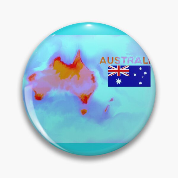 Item preview, Australia with flag designed and sold by EJCairns.