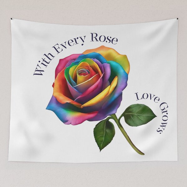 Item preview, Rainbow Rose-Long Stem Rose designed and sold by artcolory.