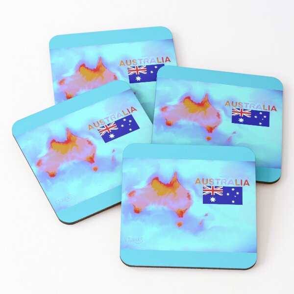Item preview, Australia with flag designed and sold by EJCairns.