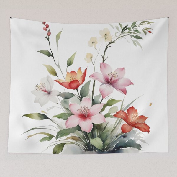 Item preview, Watercolor painting of blooming beauty 08 designed and sold by I-HERE.