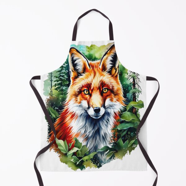 Artikelvorschau, Rotfuchs-Aquarellwald, Laub, Bäume, Wildtiere, Tiere entworfen und verkauft von BirdsnStuff.