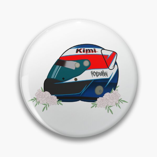 Item preview, Kimi Raikkonen 2005 Helmet With Flowers designed and sold by OriDraws.