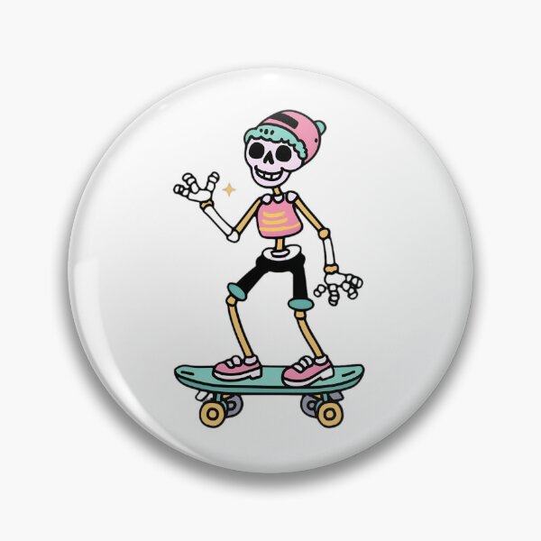 Item preview, Cute preppy skeleton skateboard designed and sold by Arun Fernando.