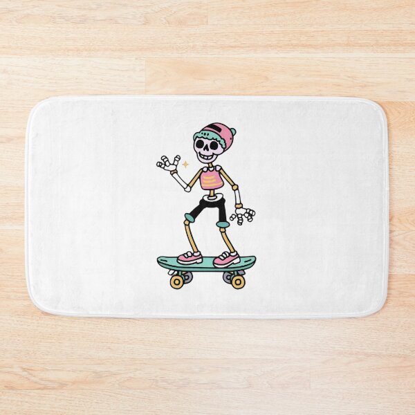 Item preview, Cute preppy skeleton skateboard designed and sold by Arun Fernando.