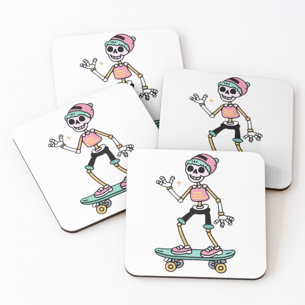 Item preview, Cute preppy skeleton skateboard designed and sold by Arun Fernando.